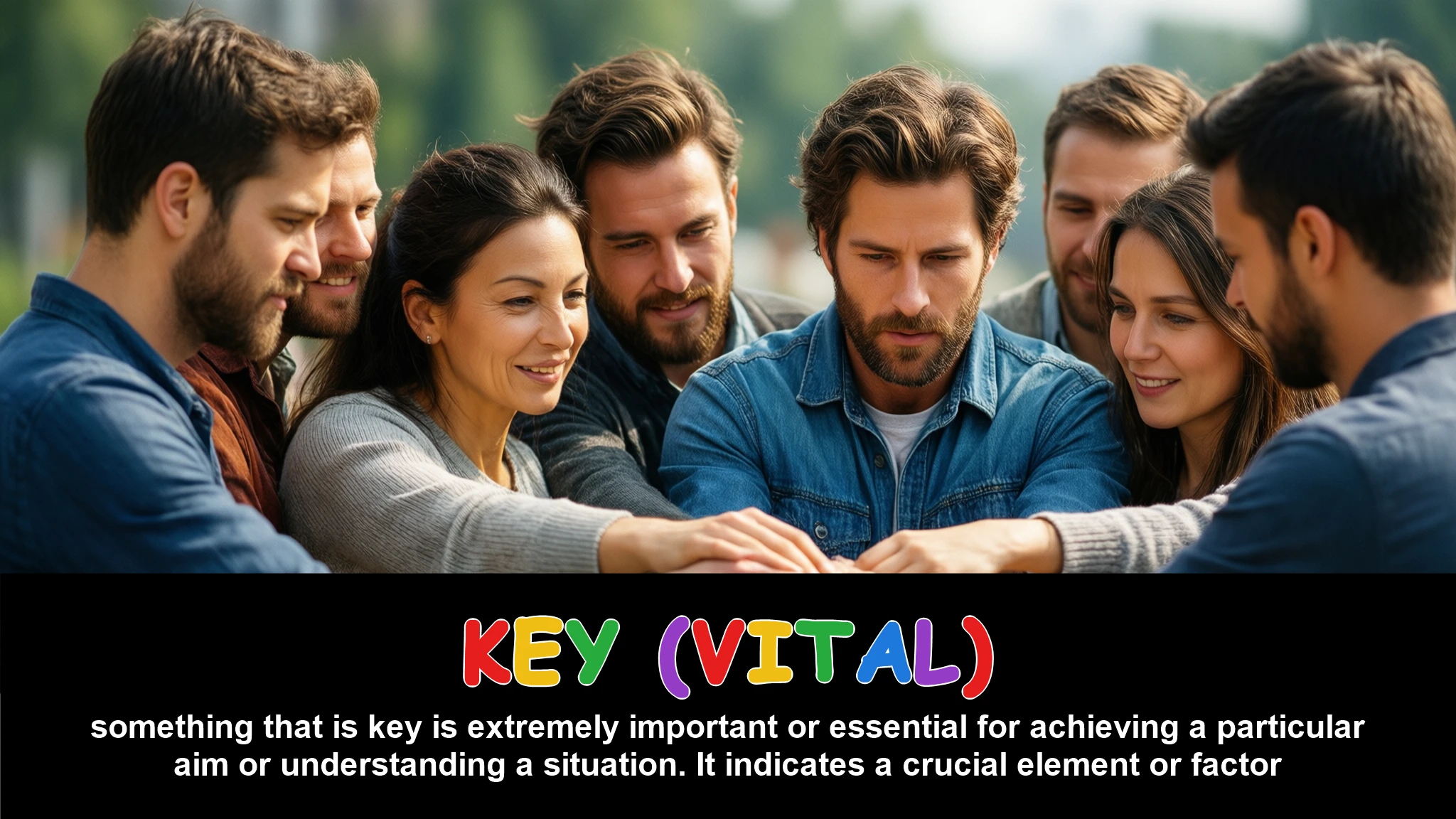 English Illustration for key (vital)